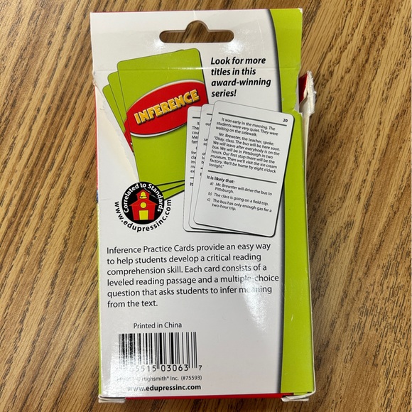 Reading Skill Practice Flashcards - Picture 5 of 10